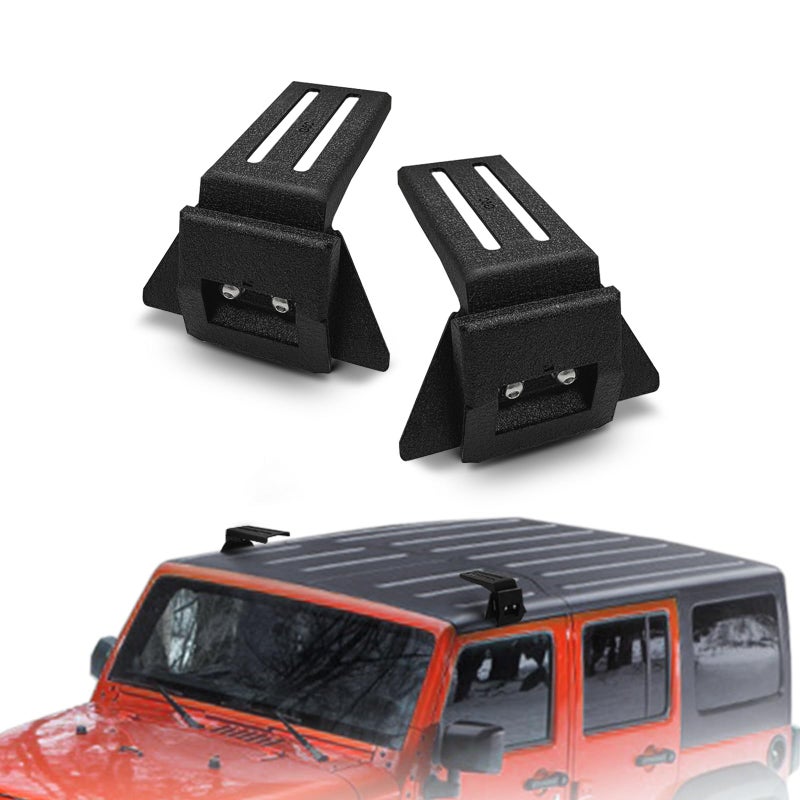 XOOKUN Compatible with Wrangler JL JK 20072024 Gladiator JT Cherokee XJ 19842001 Roof Rack Mounting Brackets Reinforcement of Two Screws for Fixing